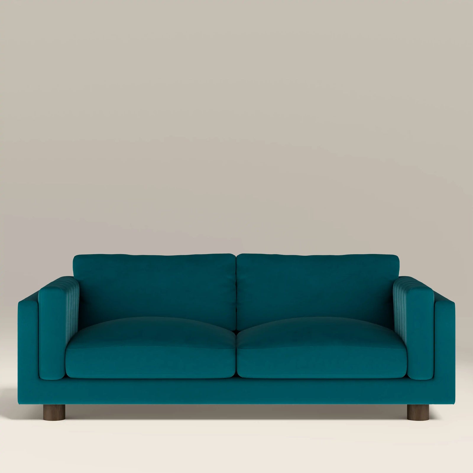 Halton 3 Seater Sofa | Teal Sustainable Velvet