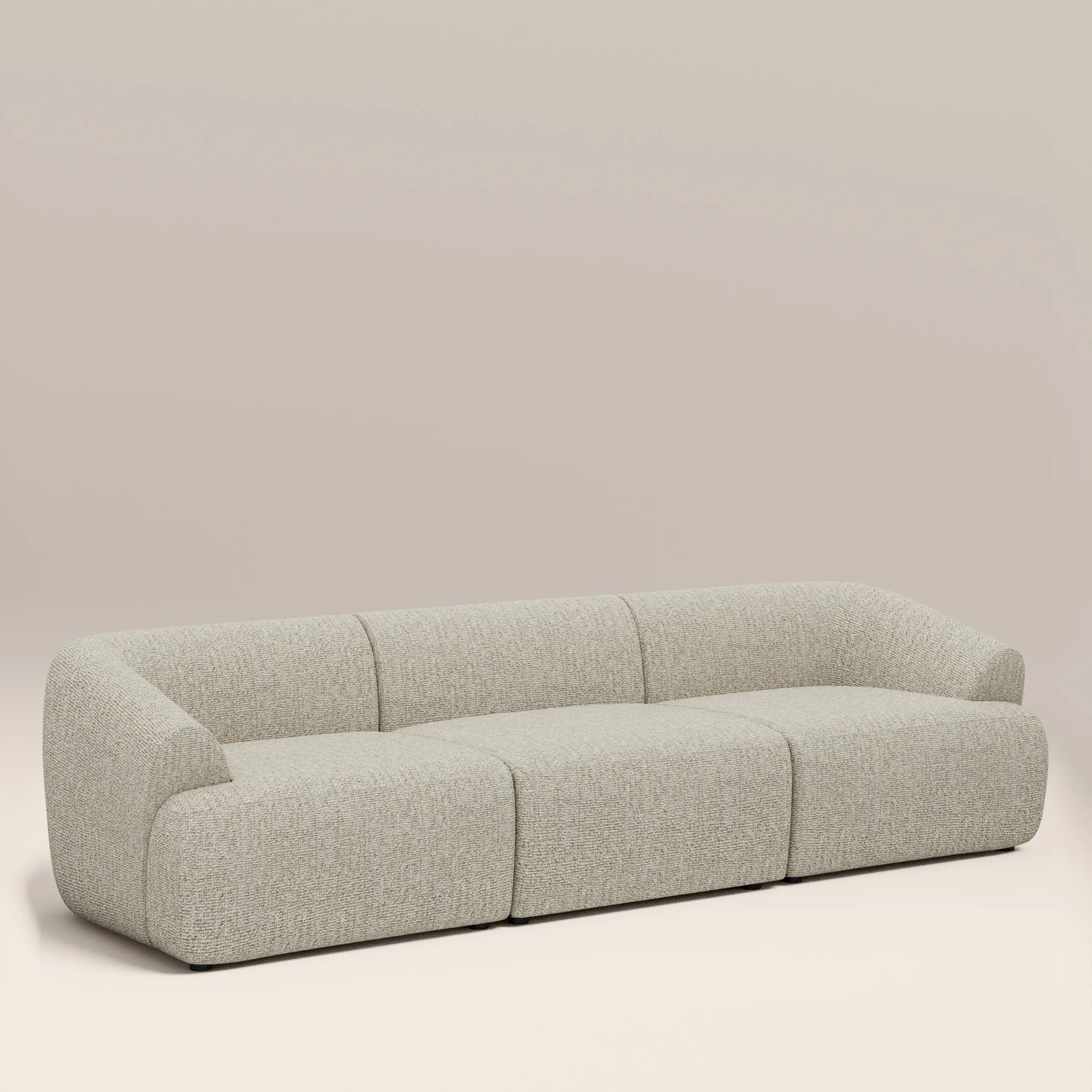 Malmo 3 Seater Sofa | Oatmeal Woven Boucle