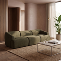 Malmo 3 Seater Sofa | Olive Green Velvet Chenille
