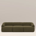 Malmo 3 Seater Sofa | Olive Green Velvet Chenille