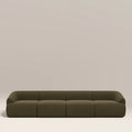 Malmo 4 Seater Sofa | Olive Green Velvet Chenille
