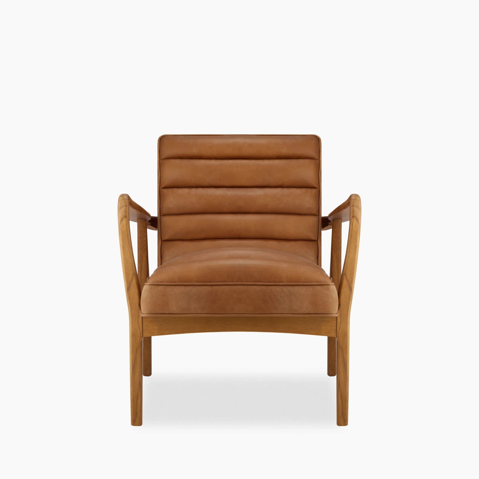 Berkeley Armchair | Vintage Tan Leather & Walnut