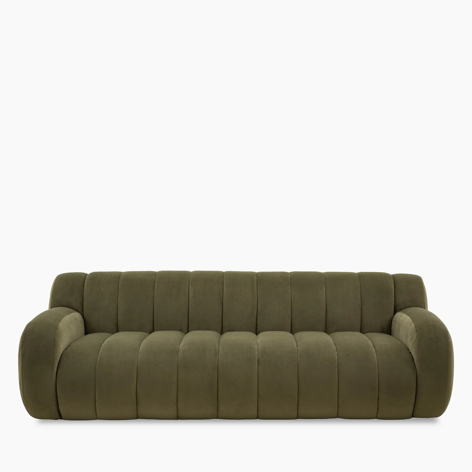 Hattie 3 Seater Sofa | Mossy Green Velvet