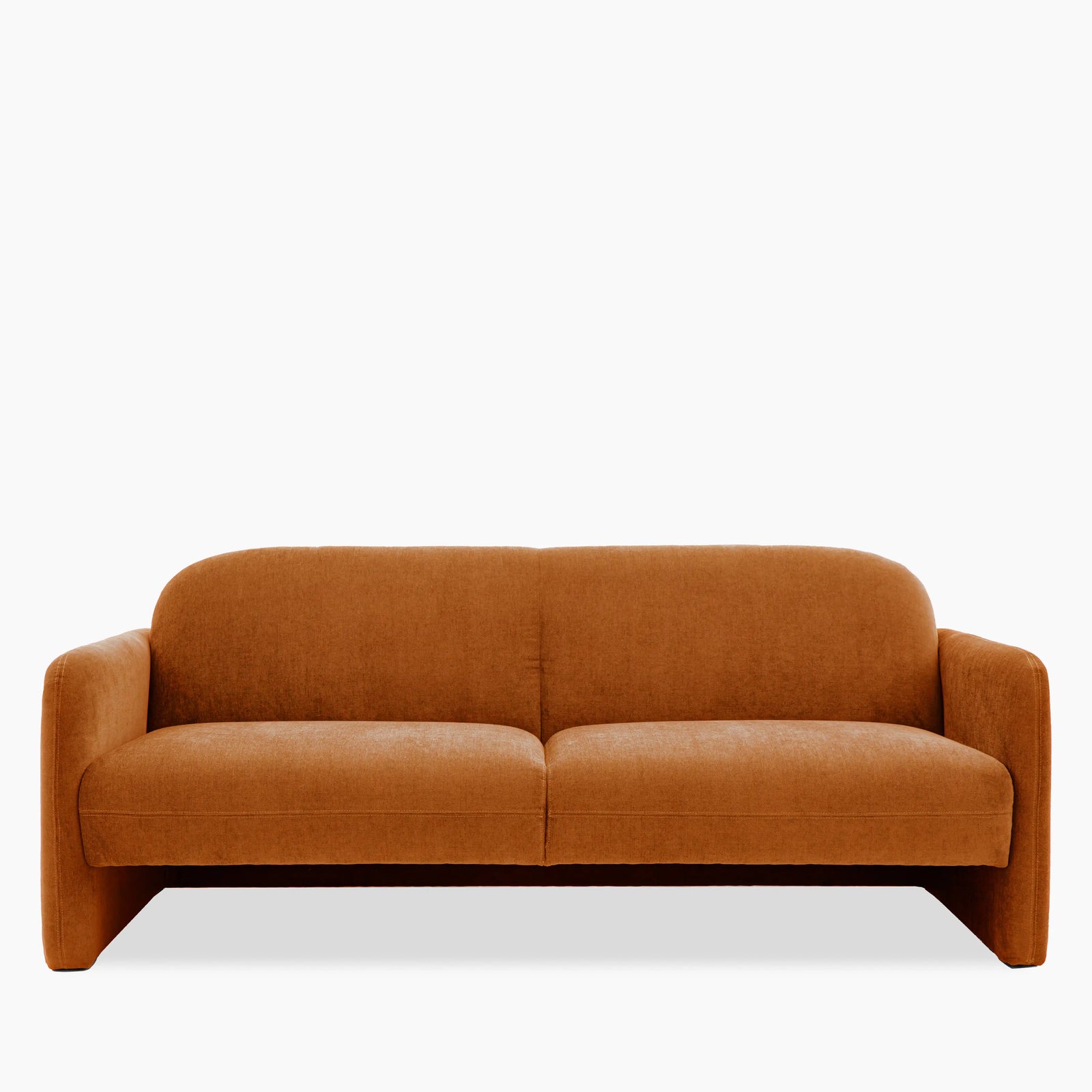 Bowie 3 Seater Sofa | Amber Orange Fabric