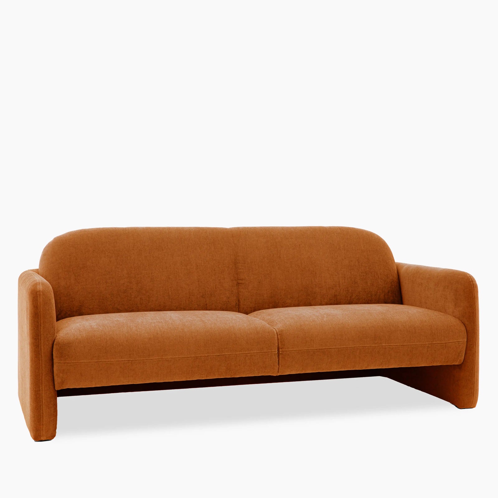 Bowie 3 Seater Sofa | Amber Orange Fabric