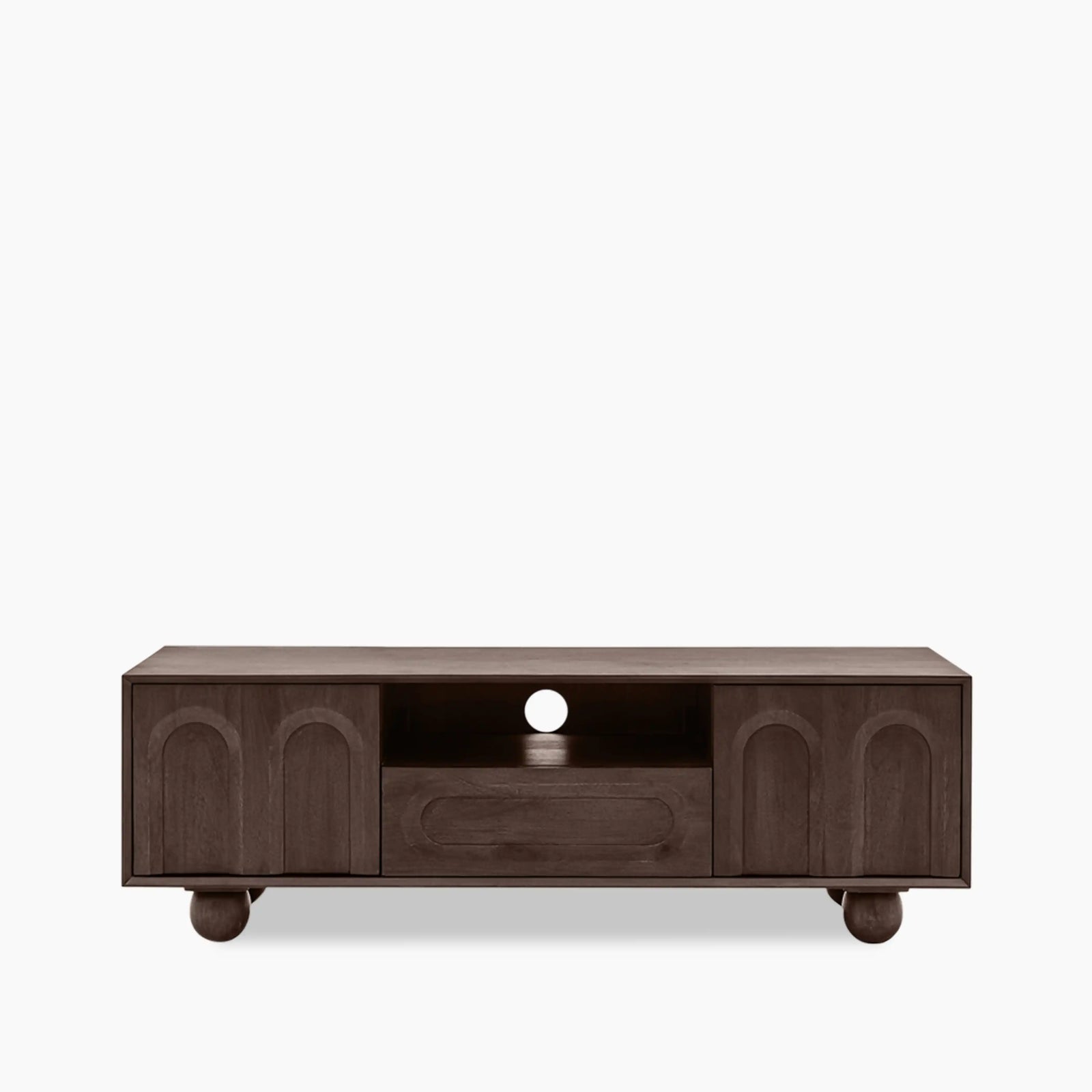 Asher Wooden TV Stand | Dark Mango Wood