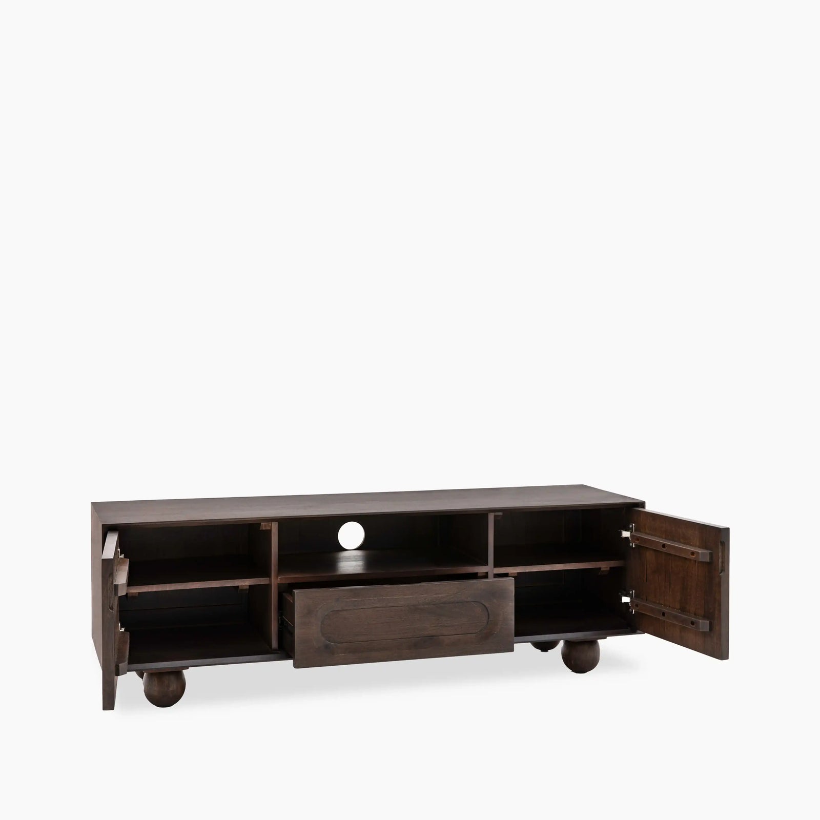 Asher Wooden TV Stand | Dark Mango Wood