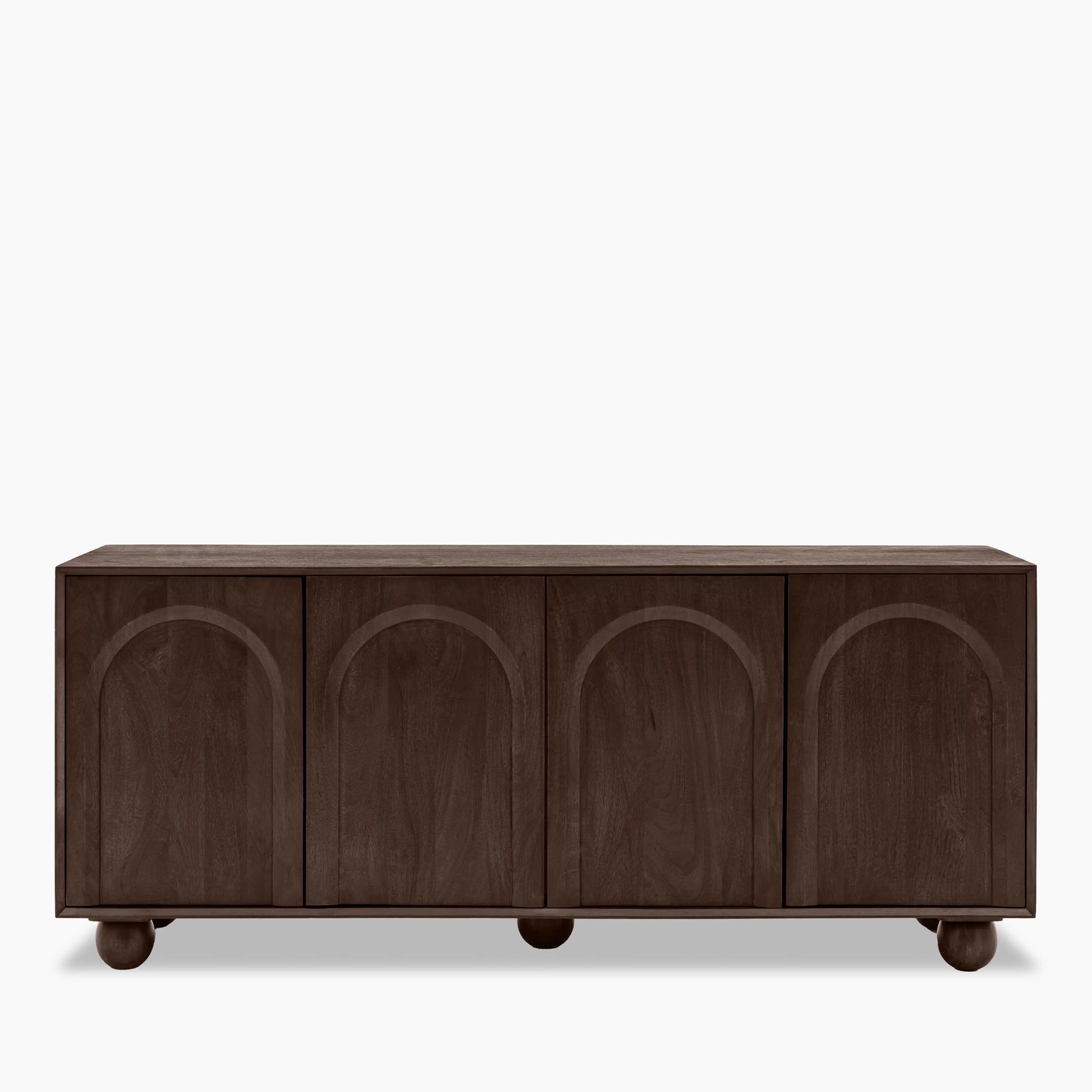 Asher Large Wooden Sideboard | Dark Mango Wood