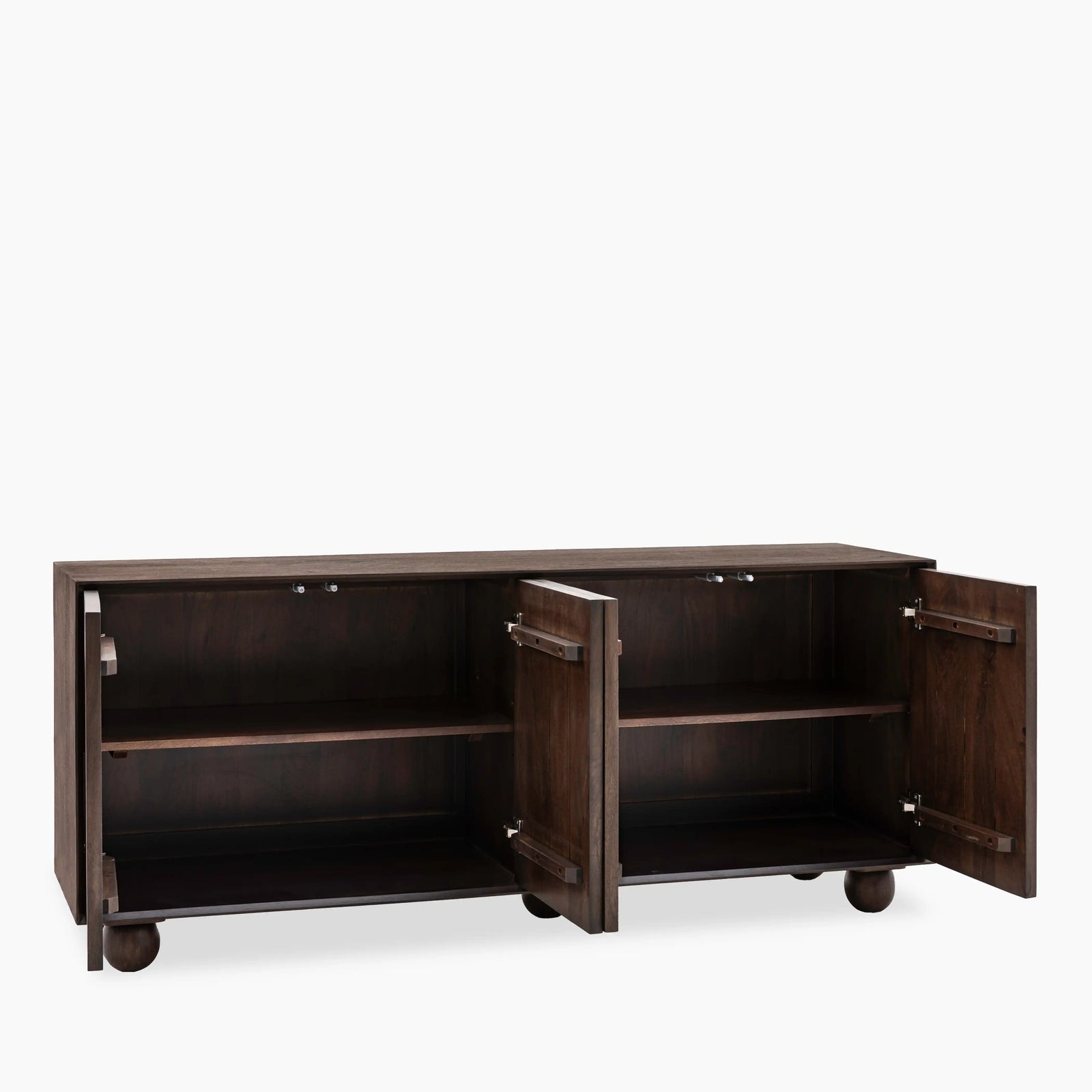 Asher Large Wooden Sideboard | Dark Mango Wood