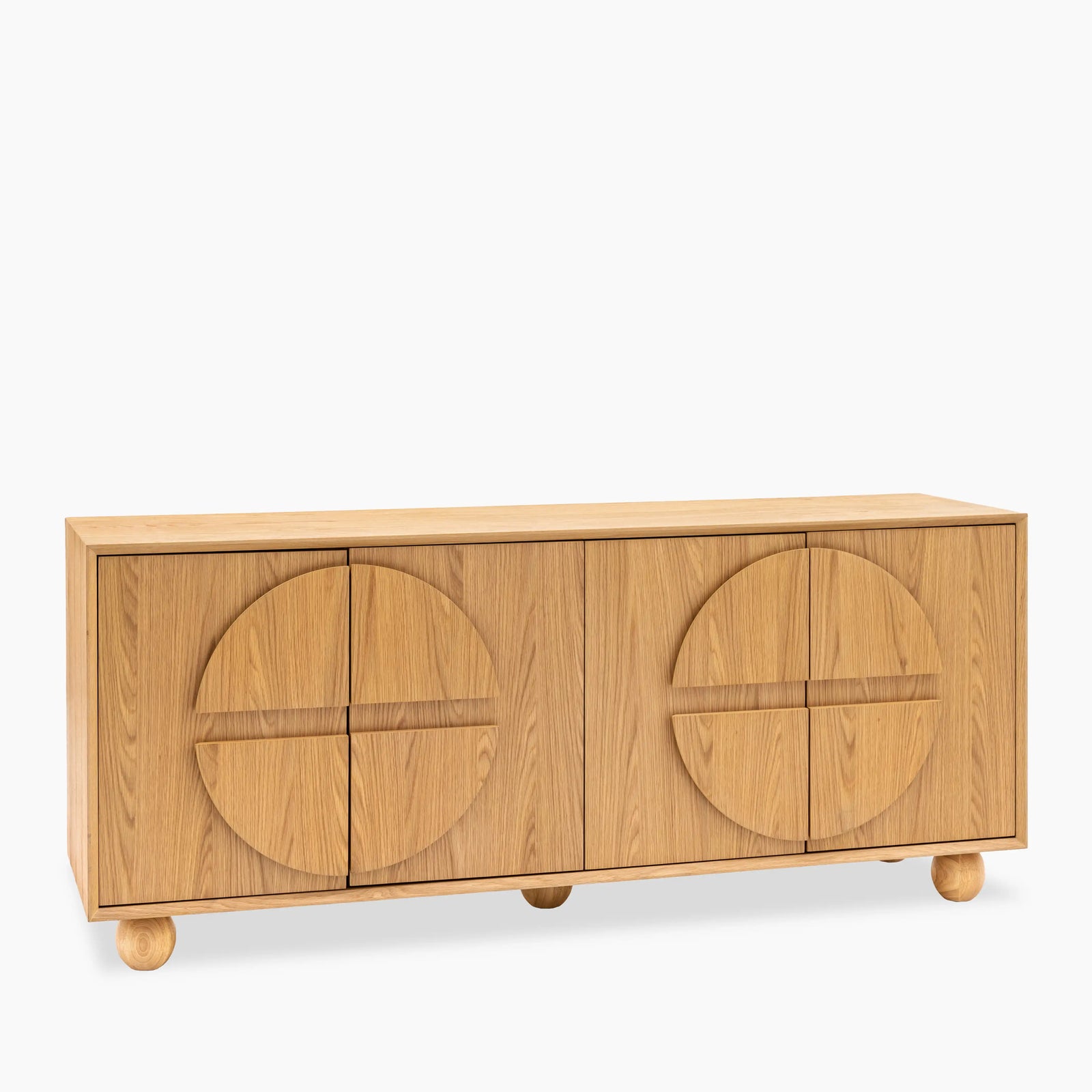 Mina Large Wooden Sideboard | Oak