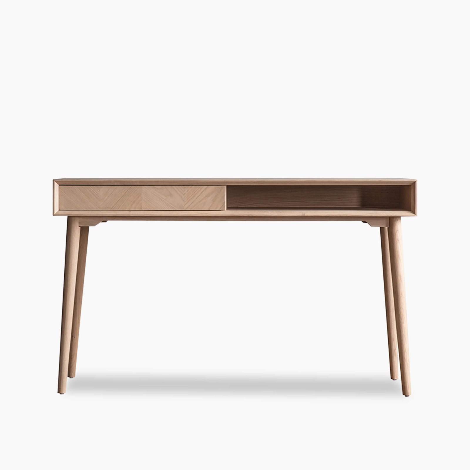 Bijorn Wooden 1 Drawer Desk | Oak