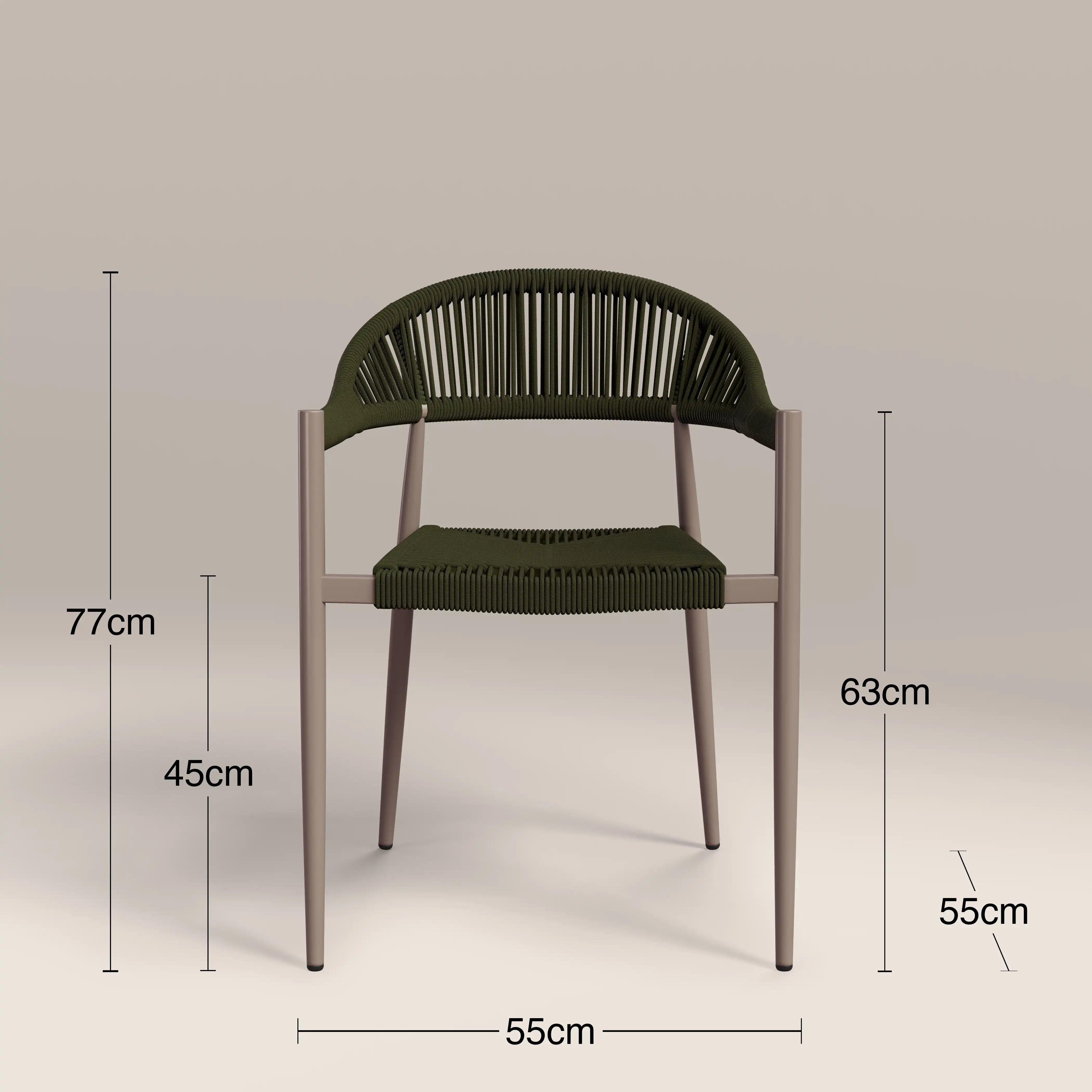 Lorenzo 8 Seat Garden Dining Set | Walnut & Olive Green