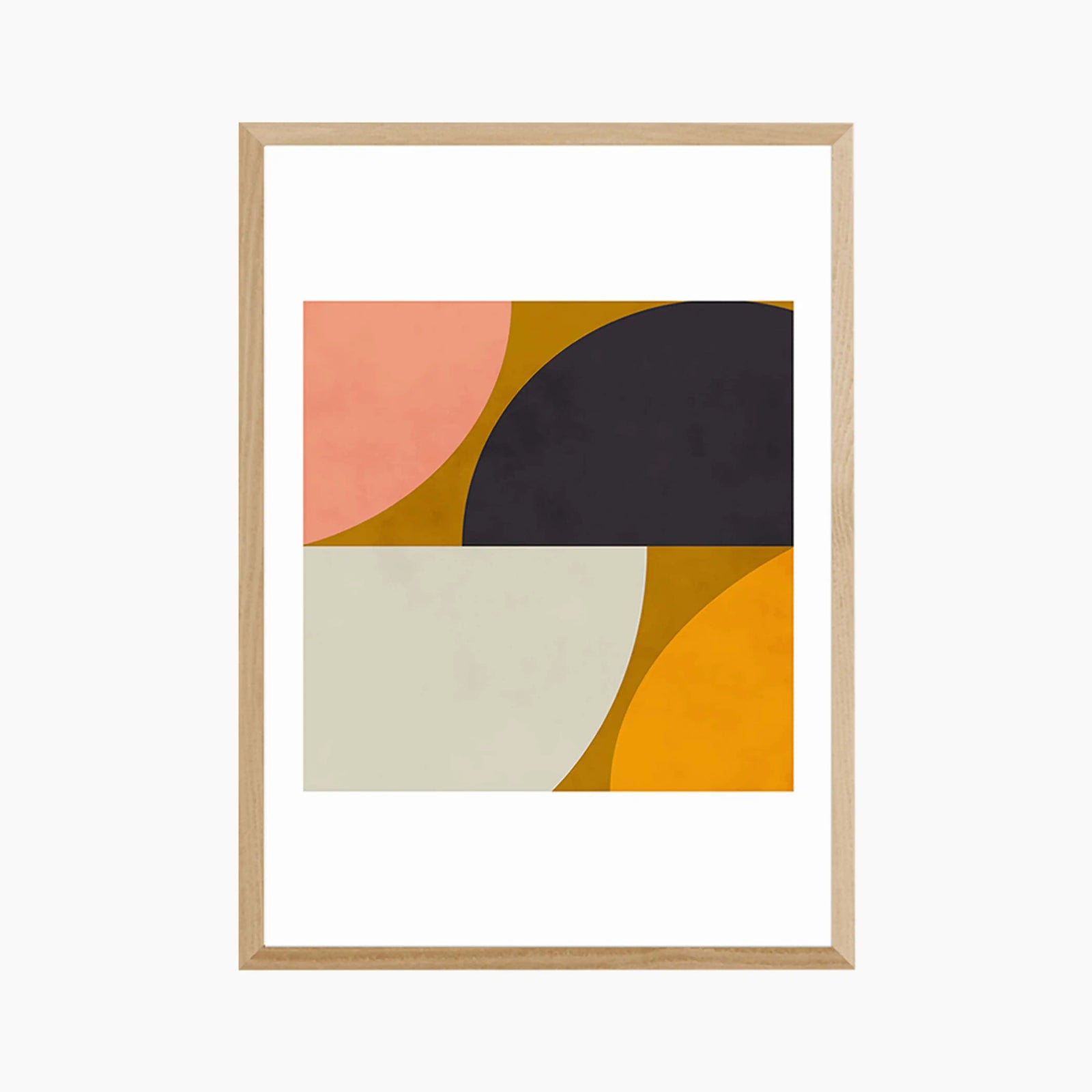 Mid Century Shapes II Abstract Print