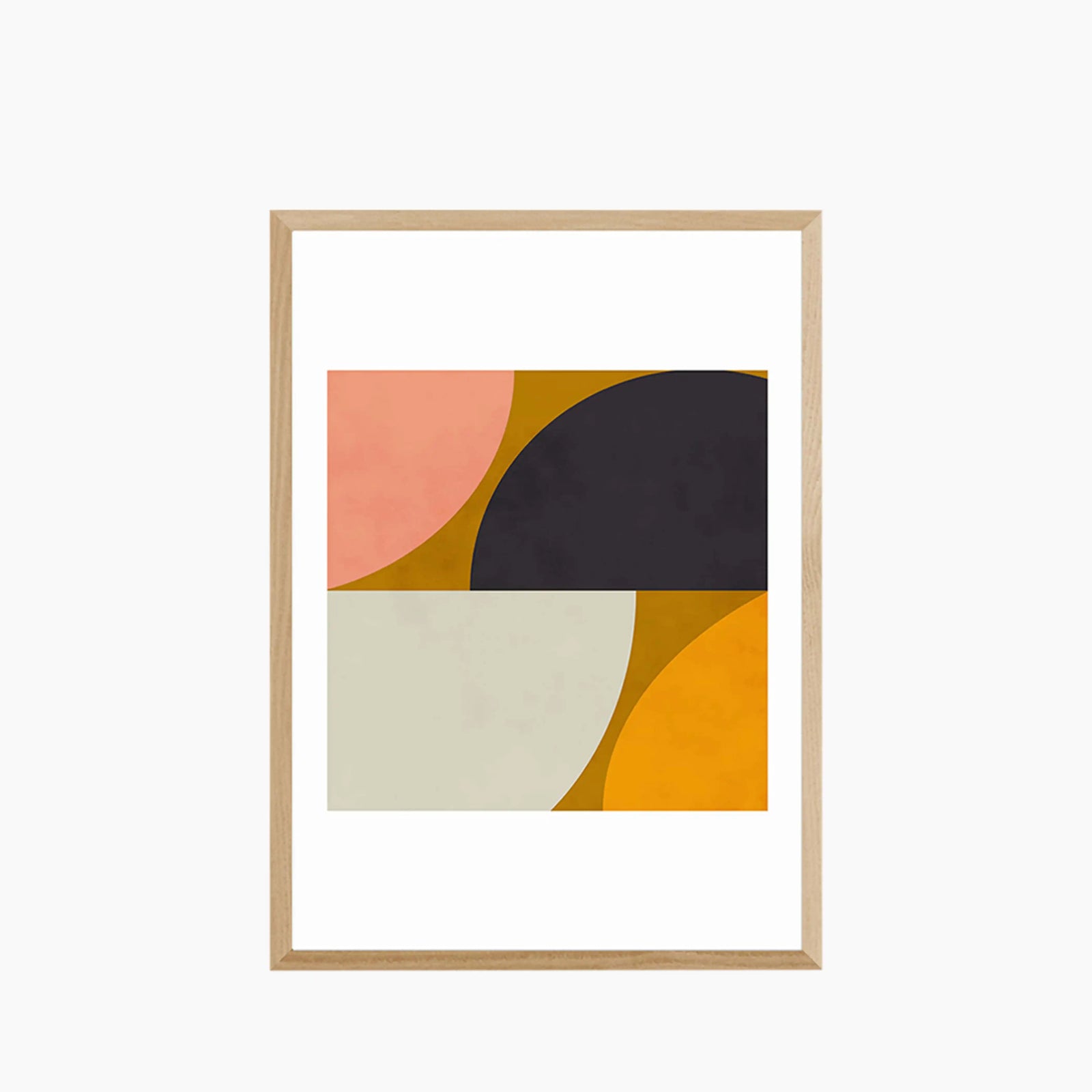 Mid Century Shapes II Abstract Print