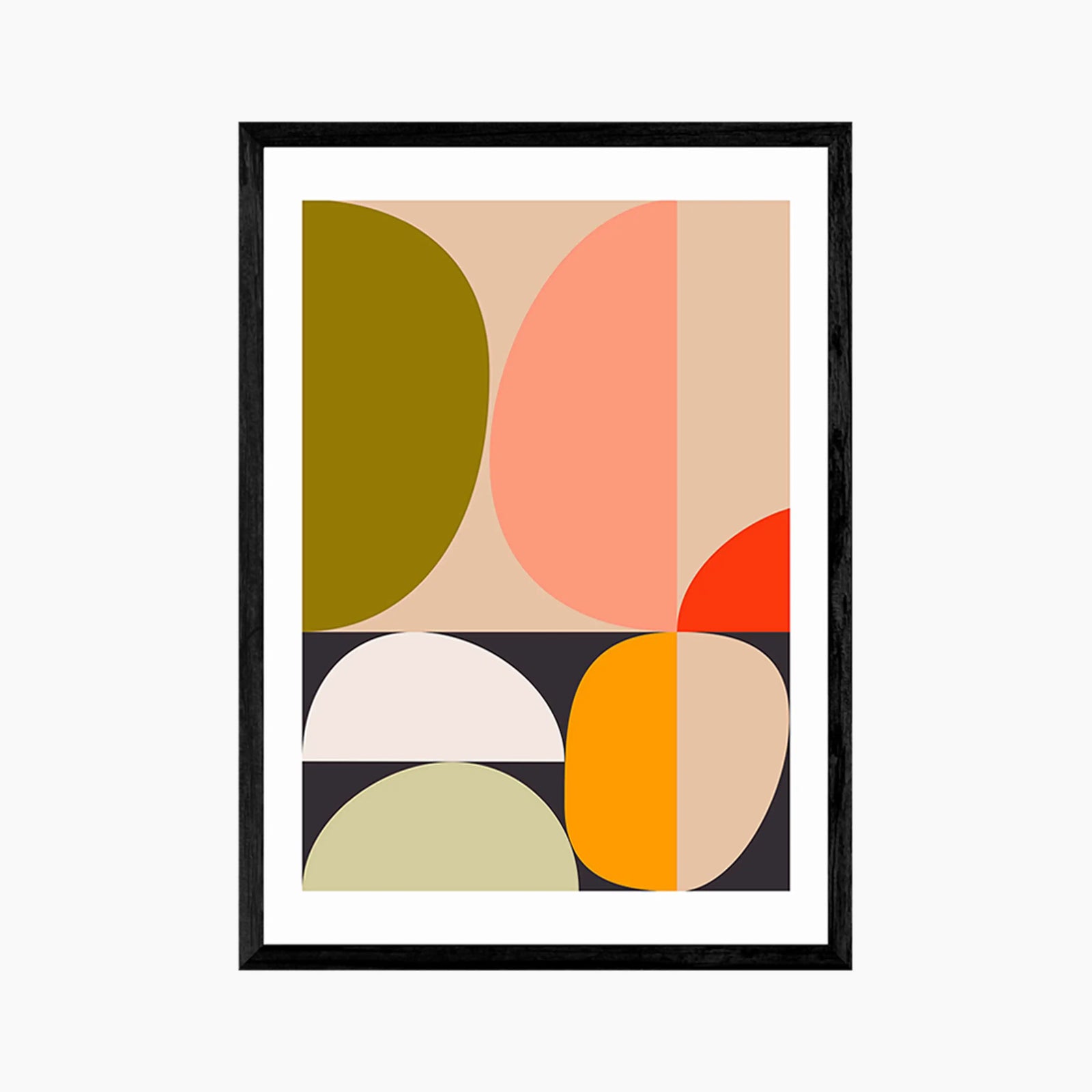 Mid Century By Halves Graphic Print