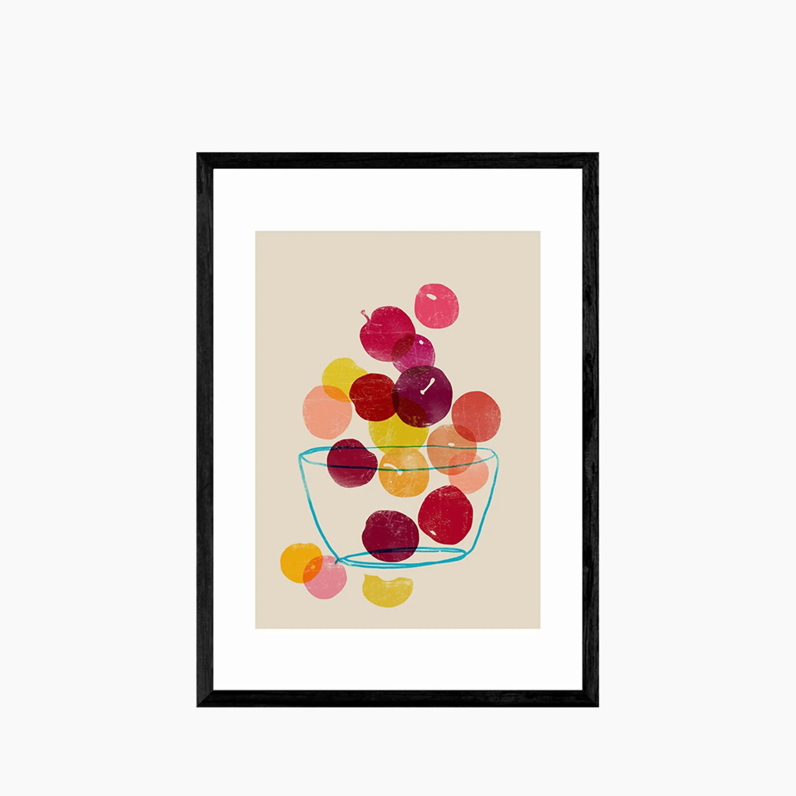 Tumbling Plums Graphic Print