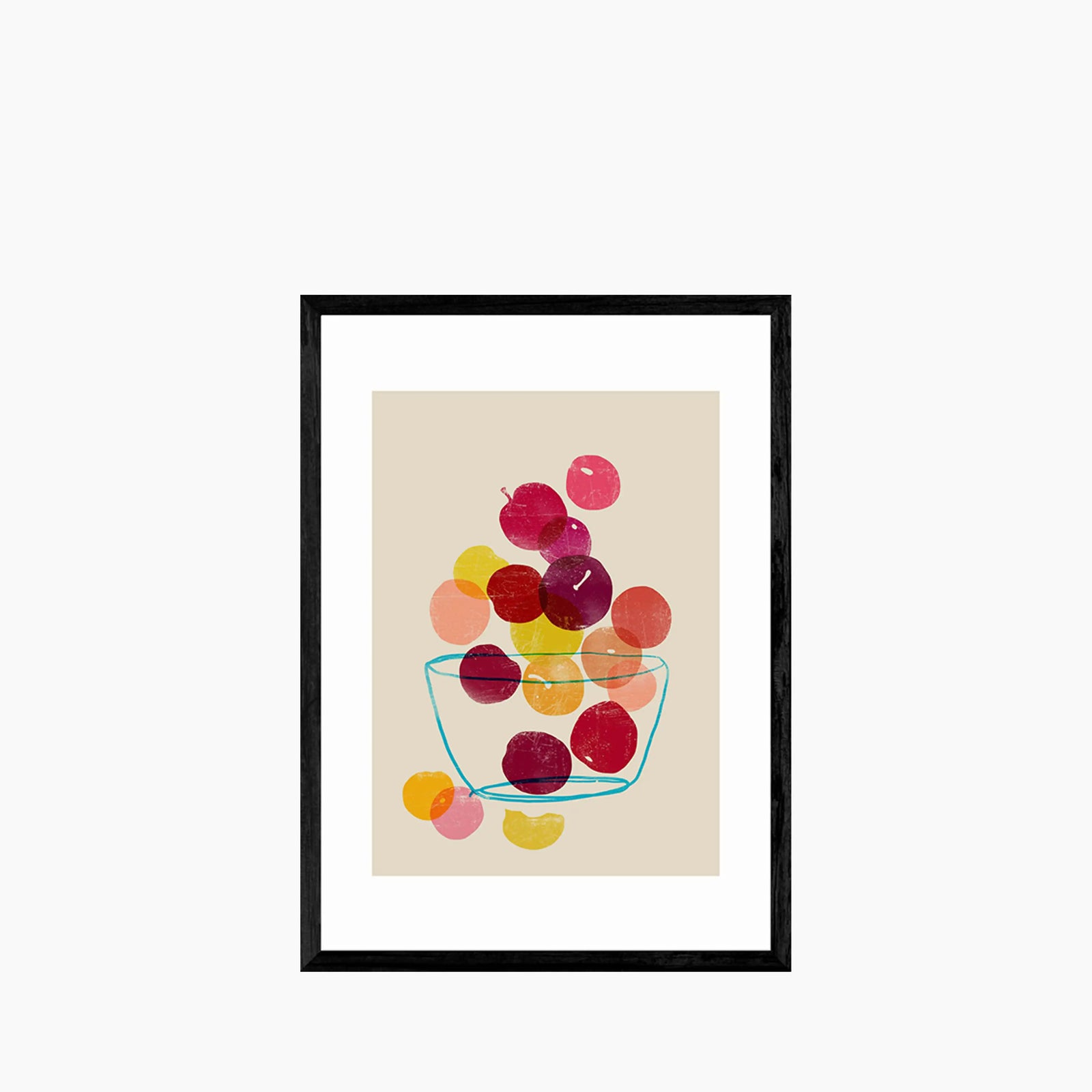 Tumbling Plums Graphic Print