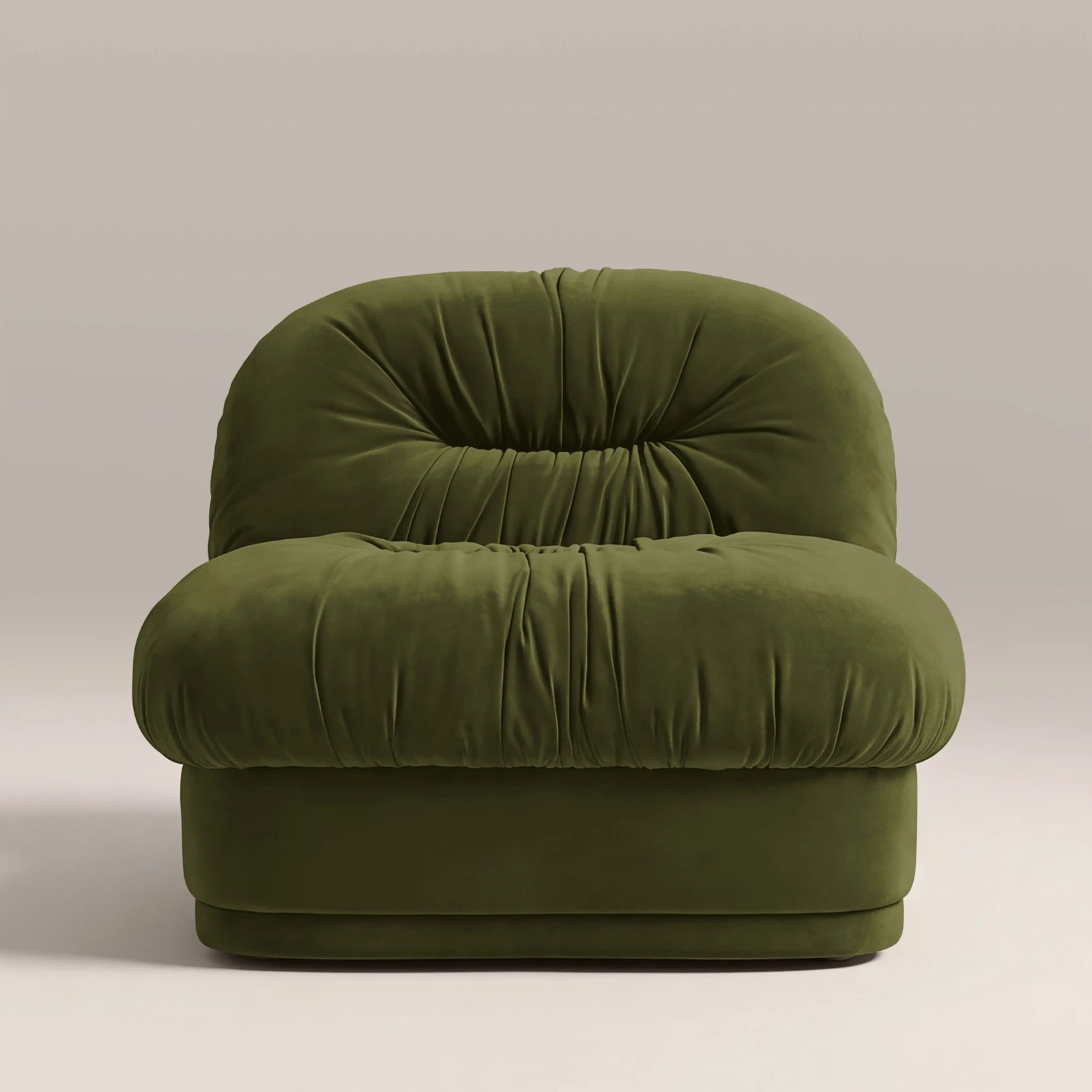 Bronte Accent Chair | Olive Green Sustainable Velvet
