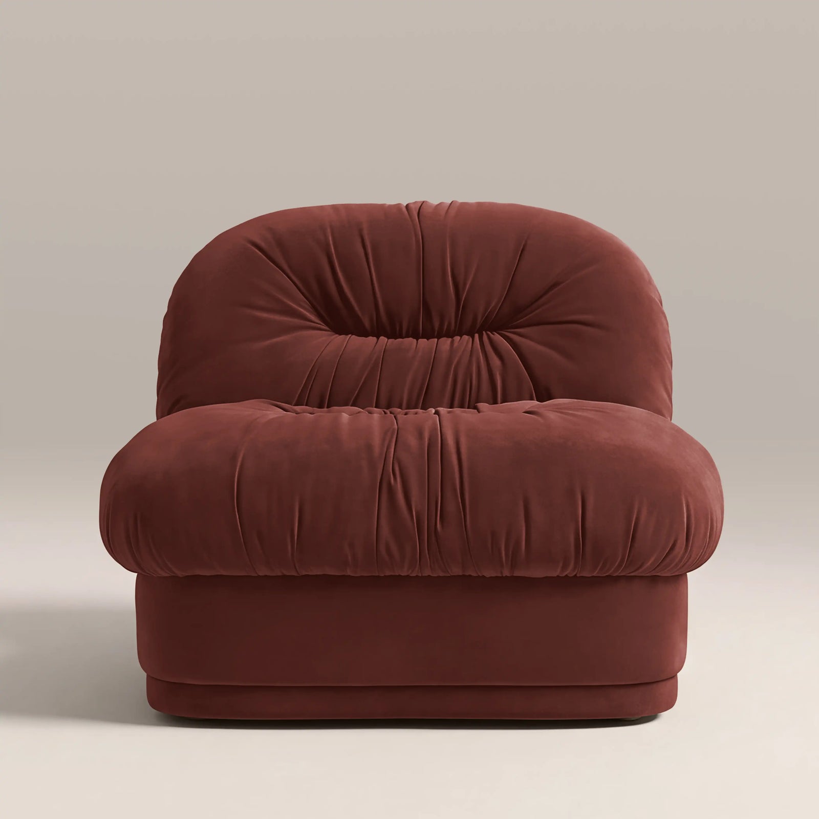 Bronte Accent Chair | Rust Red Sustainable Velvet
