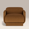 Connick Armchair | Caramel Brown Sustainable Mohair Velvet