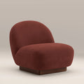 Erin Armchair | Rust Sustainable Velvet & Walnut