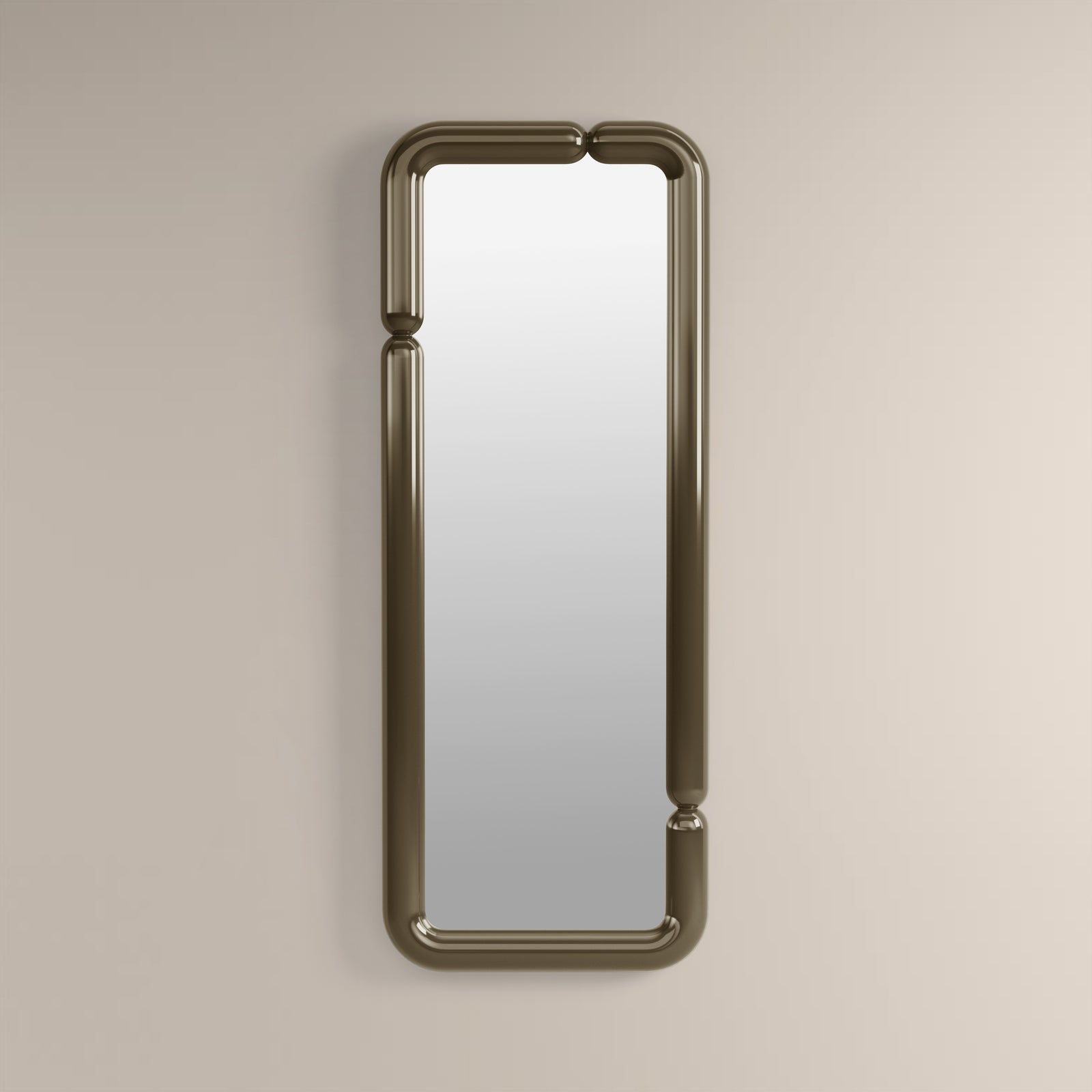 Alana Full Length Wall Mirror, 160 x 60 cm | High Gloss Clay Green