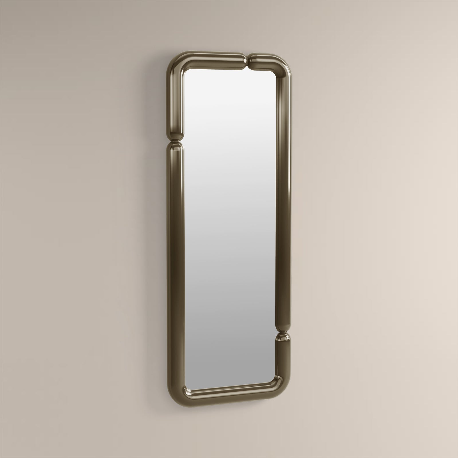 Alana Full Length Wall Mirror, 160 x 60 cm | High Gloss Clay Green
