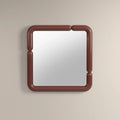 Alana Square Wall Mirror, 90 cm |  High Gloss Burgundy