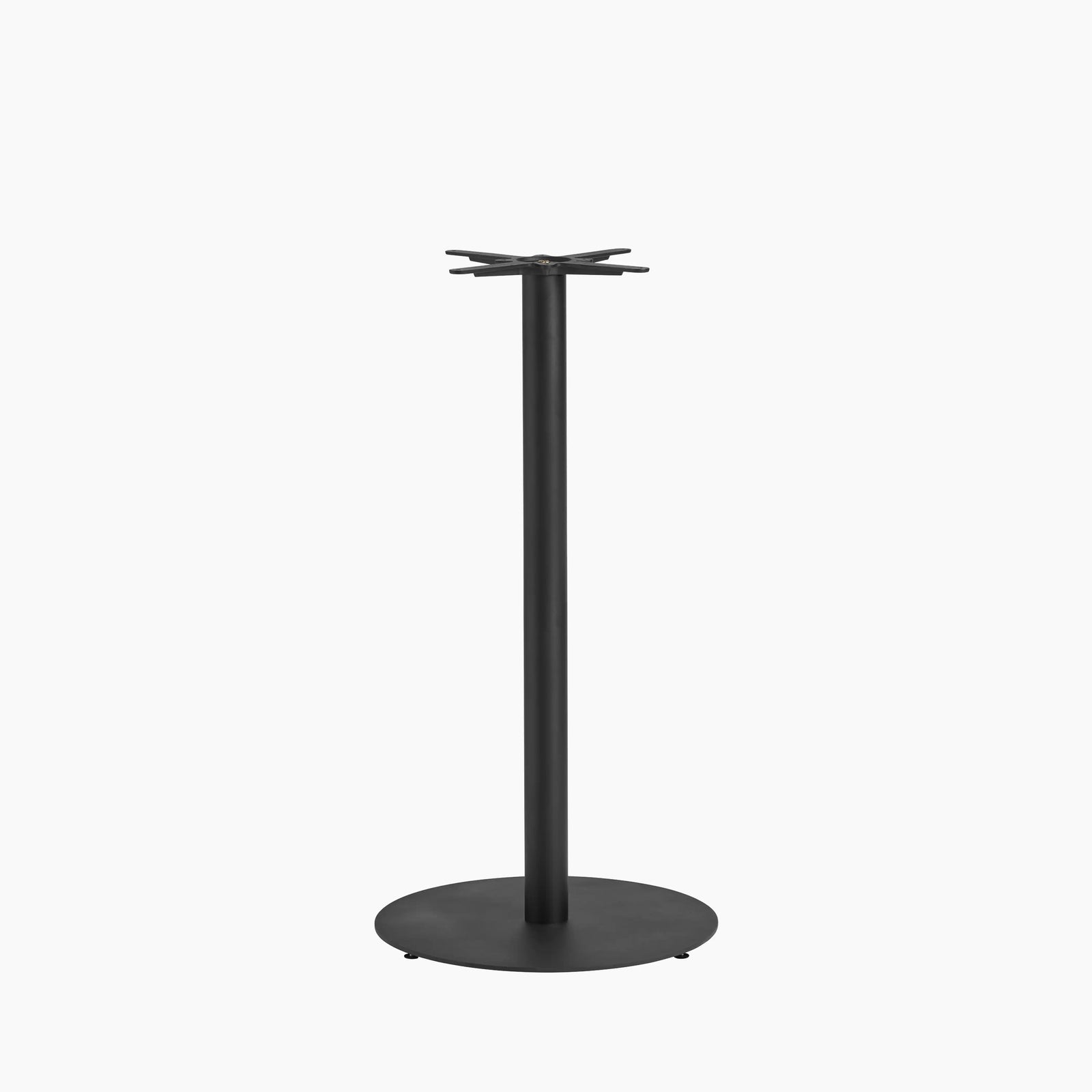 Vale Large Round Bar Table Base | Black
