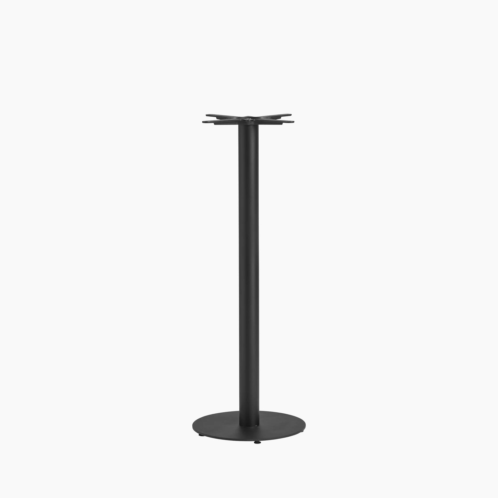Vale Small Round Bar Table Base | Black