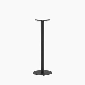Vale Small Round Bar Table Base | Black