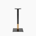 Vale Large Square Bar Table Base | Black & Brass