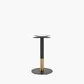 Vale Small Round Dining Table Base | Black & Brass