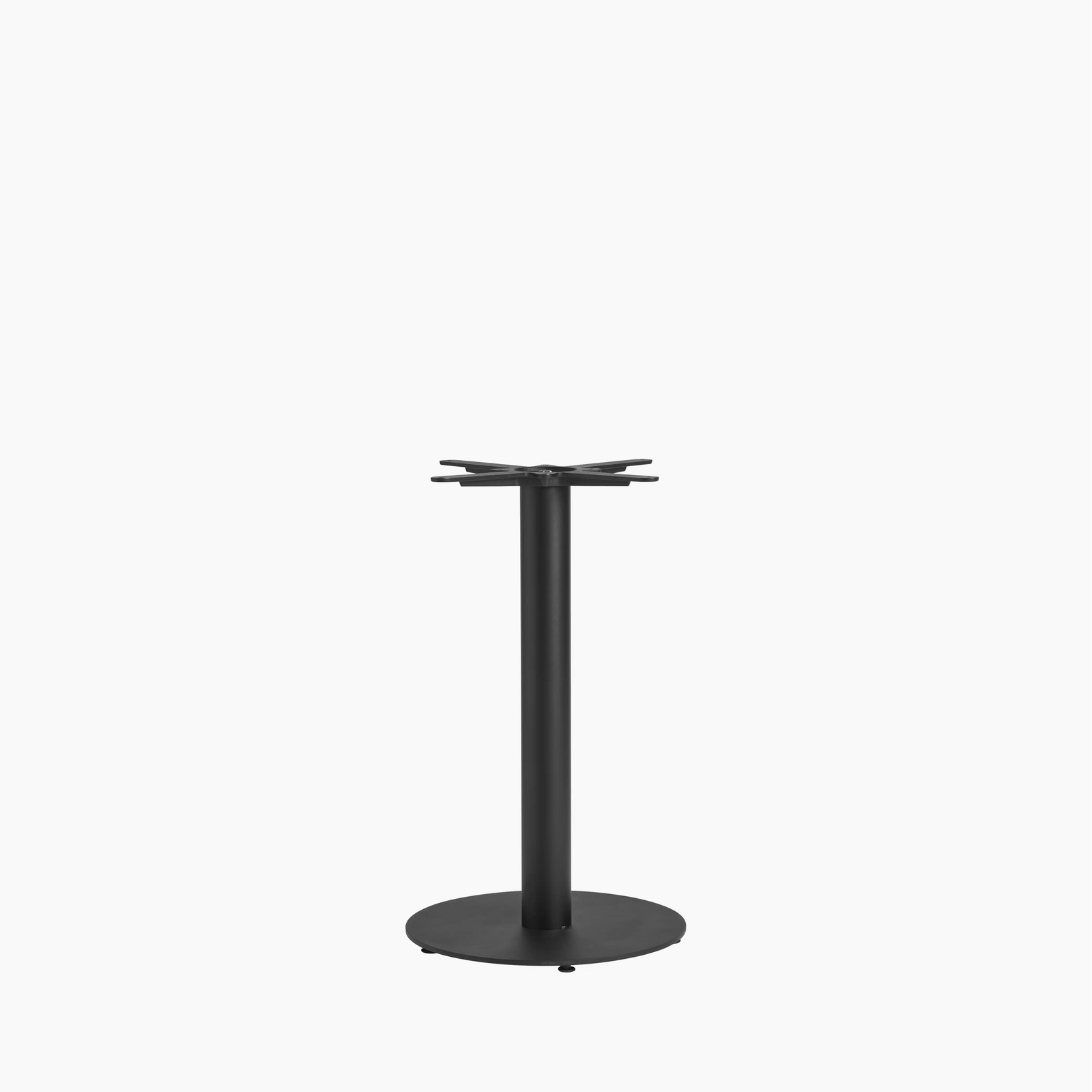 Vale Small Round Dining Table Base | Black