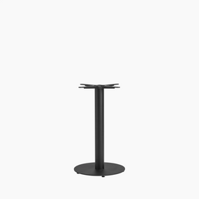 Vale Small Round Dining Table Base | Black