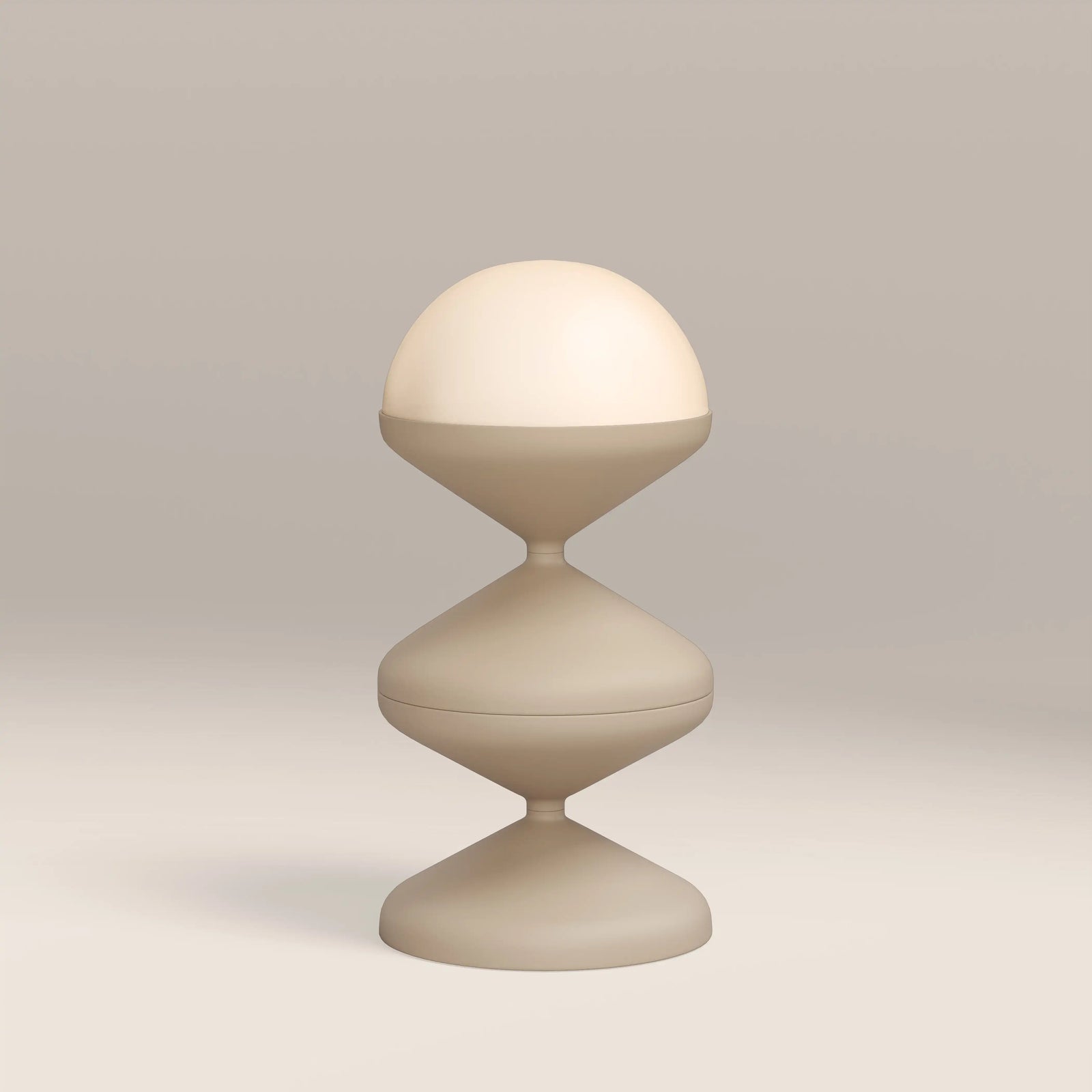 Brandon Table Lamp | Opaque & Taupe