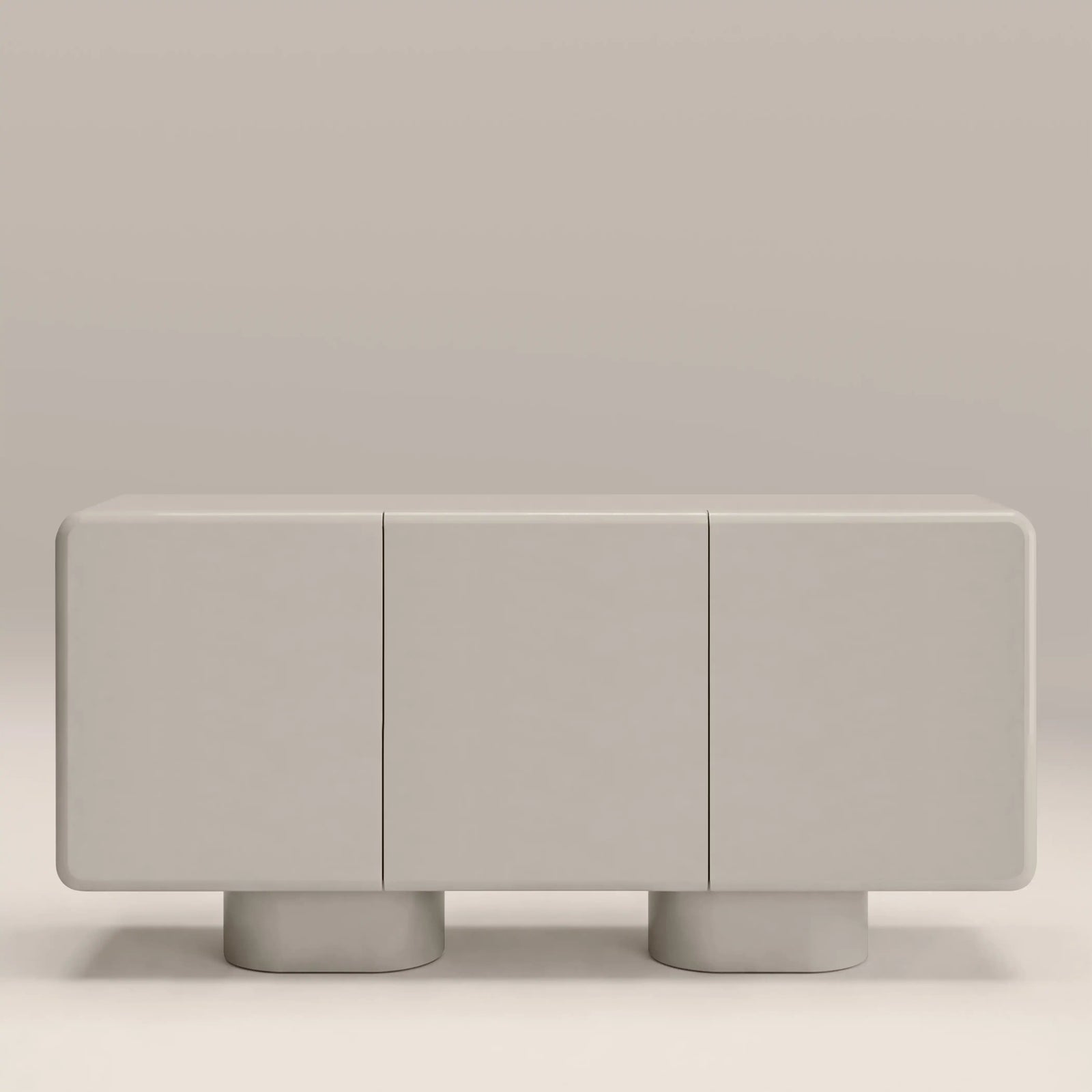 Mina 3 Door Sideboard | High Gloss Latte