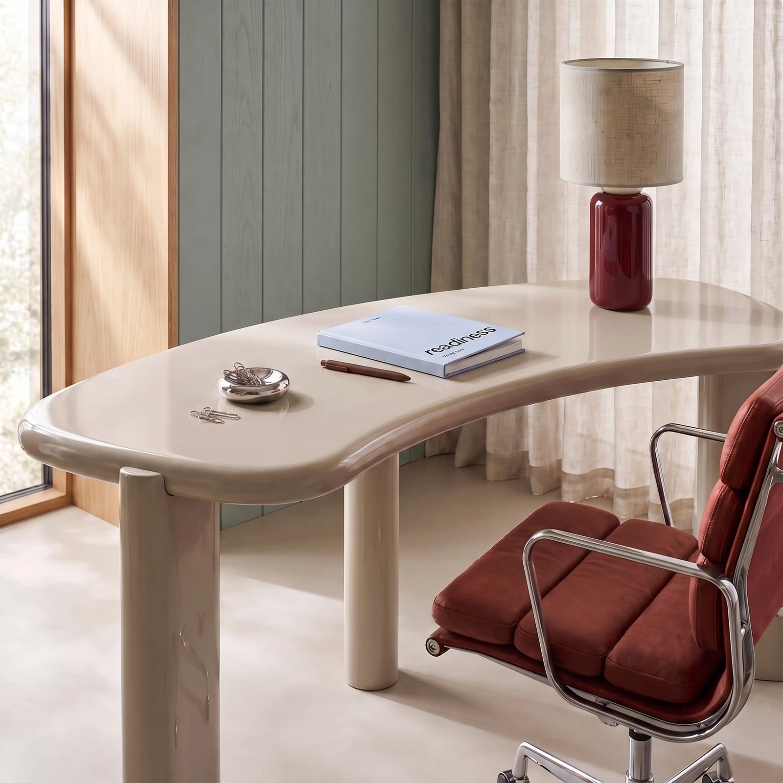 Maxton Desk | High Gloss Latte
