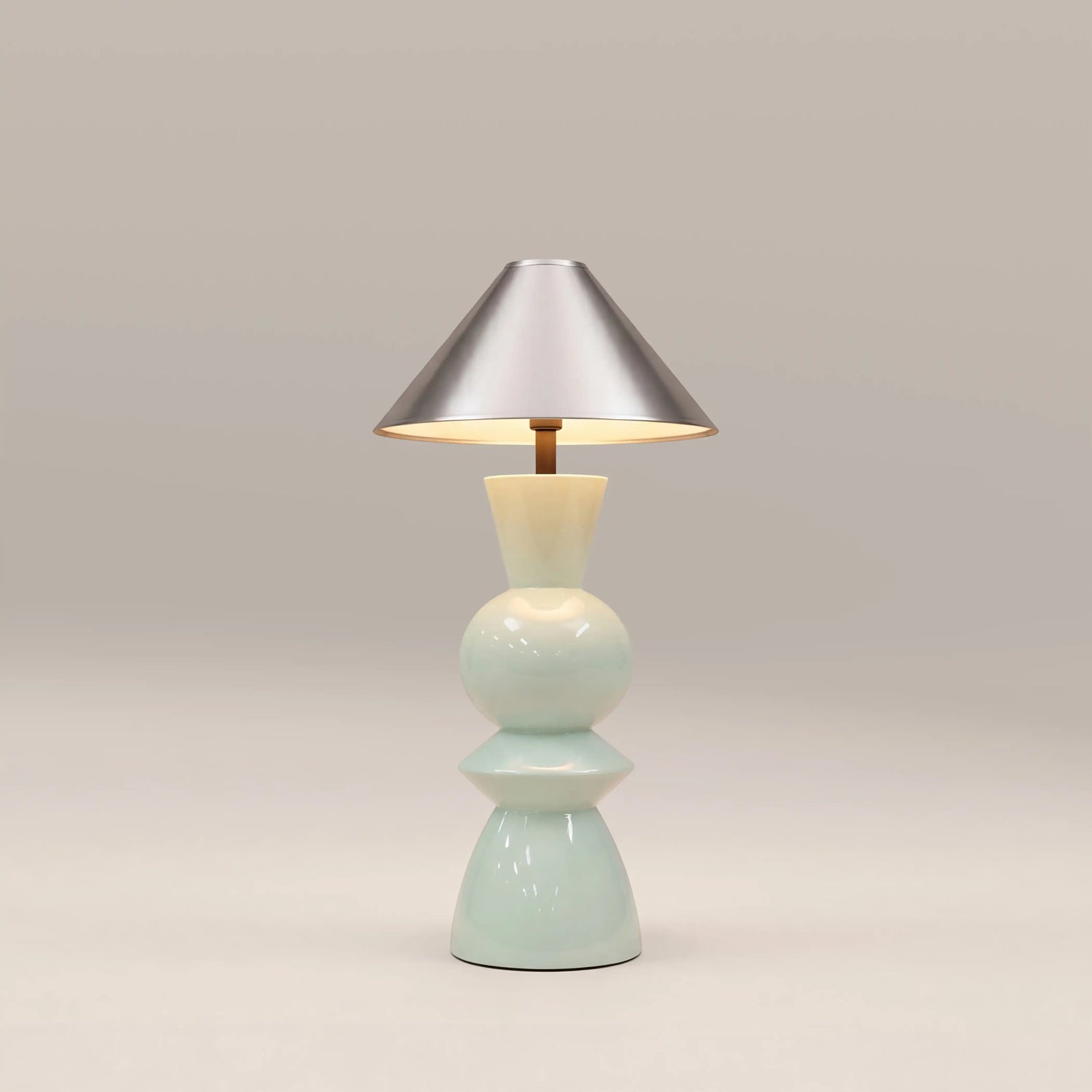Perrie Table Lamp | High Gloss Mint Green