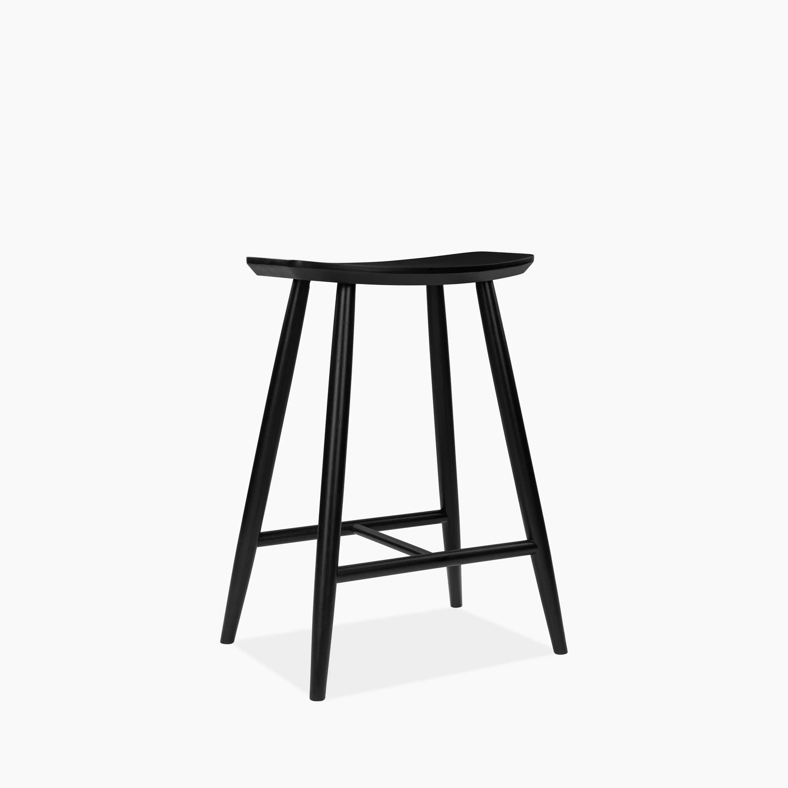 Hatton Wooden Kitchen Stool | Black