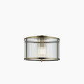 Ridgeton Flush Ceiling Light | Brass