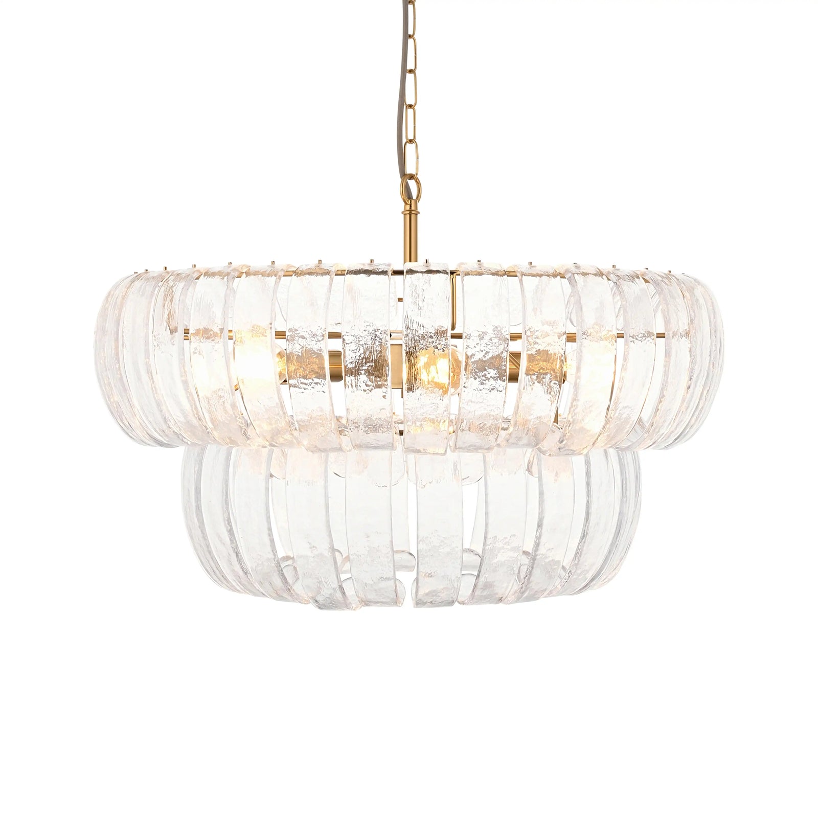 Vera 6 Light Pendant Light | Brass