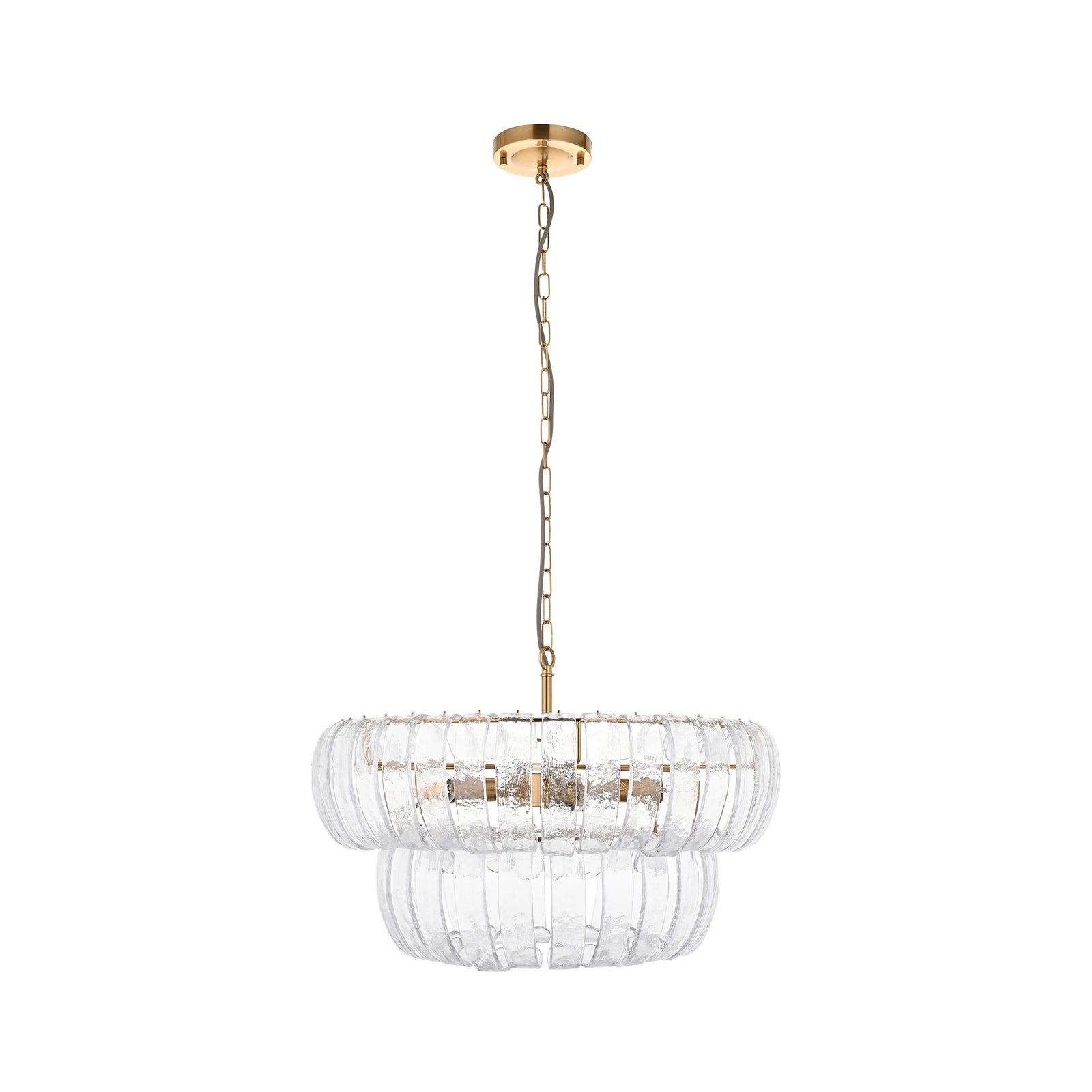 Vera 6 Light Pendant Light | Brass