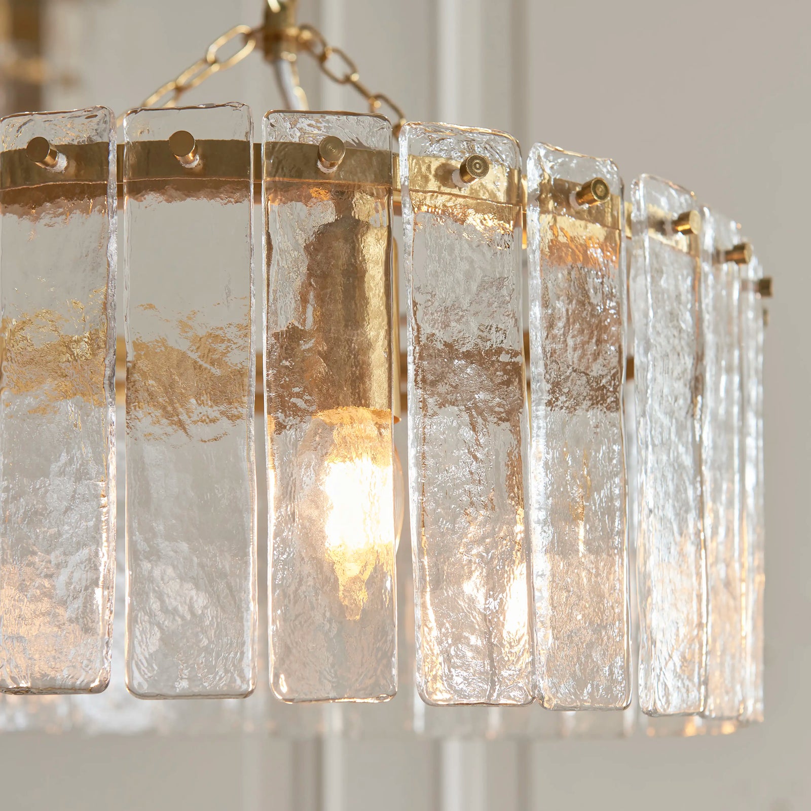Melia 3 Light Pendant Light | Brass