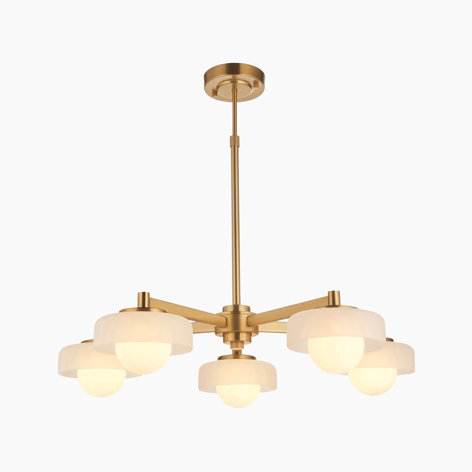 Allegra Pendant Light | Amber & Brass