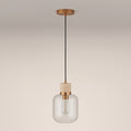 Nolan Pendant Light | Natural Travertine & Brass