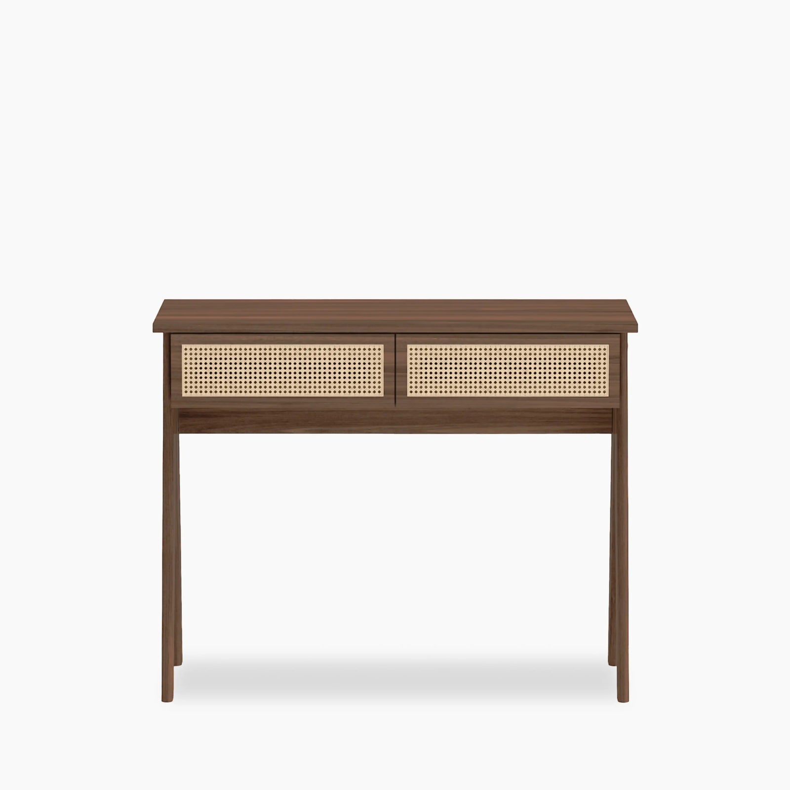 Campbell Wooden 2 Drawer Desk | Walnut