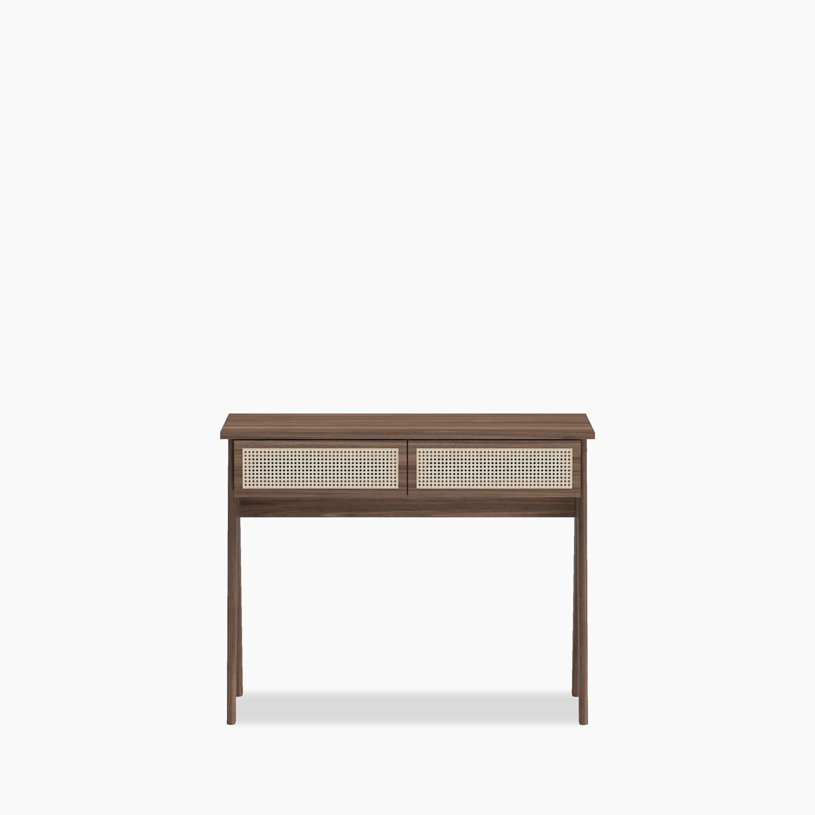 Campbell Wooden 2 Drawer Desk | Walnut