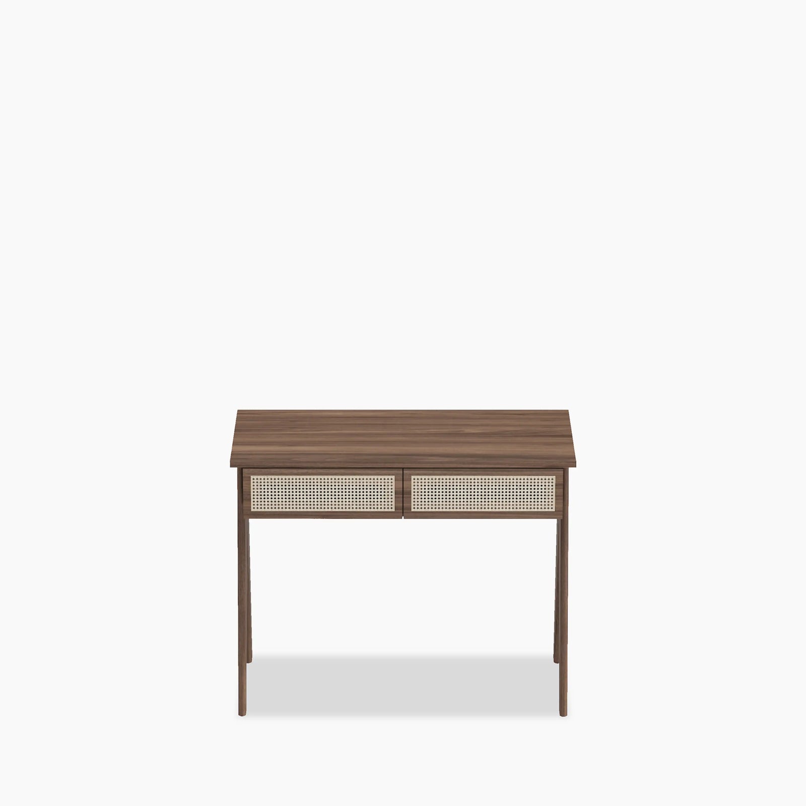 Campbell Wooden 2 Drawer Desk | Walnut