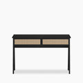 Campbell Large Wooden 2 Drawer Desk | Black